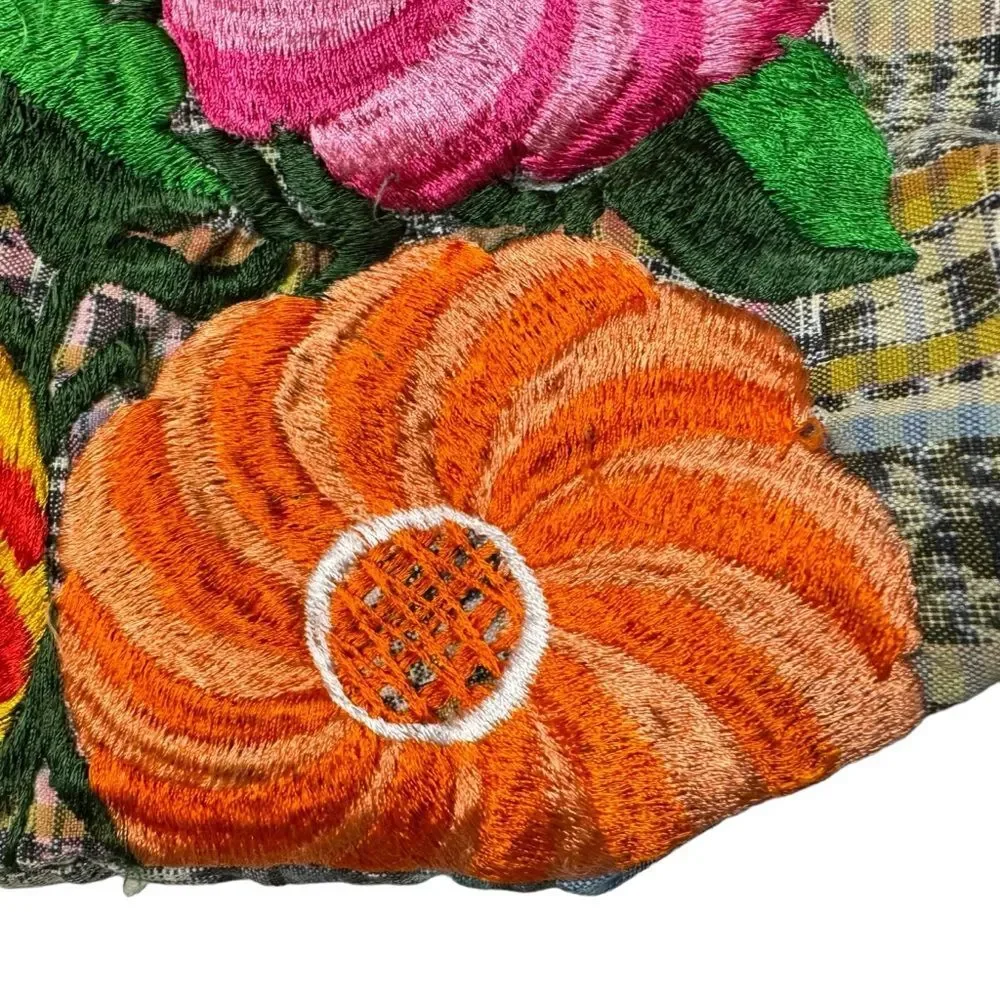 Women's Hobo Bohemian Floral Embroidered Shoulder Bag Crossbody Purse Pocketbook